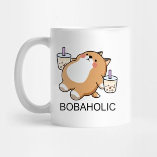 Lazy Bobaholic Shiba Loves Boba! Mug